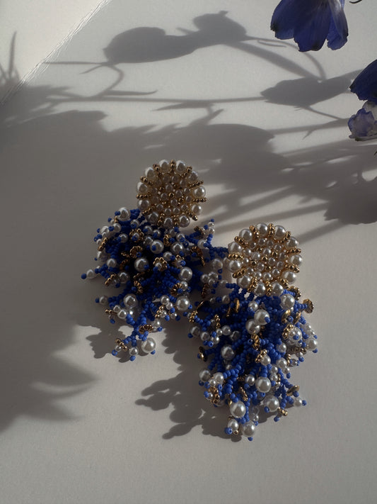Elena Earrings - Blue
