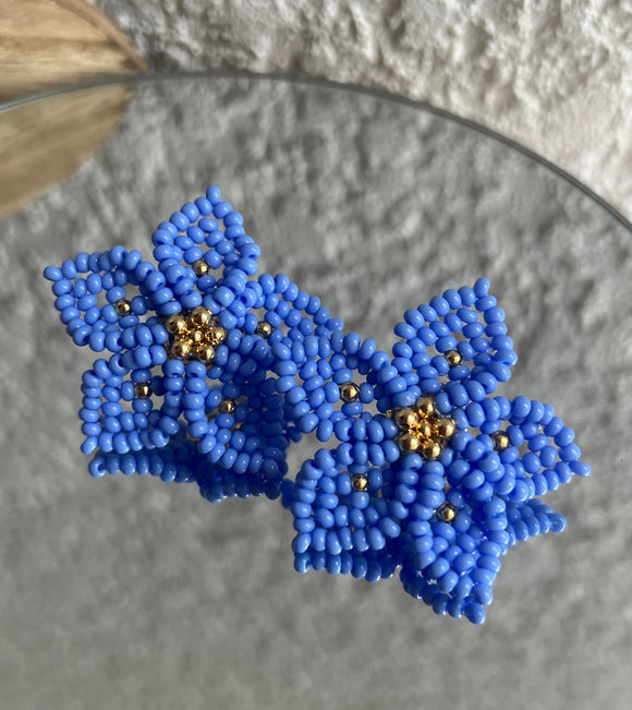 Dalia Earrings - Cornflower Blue