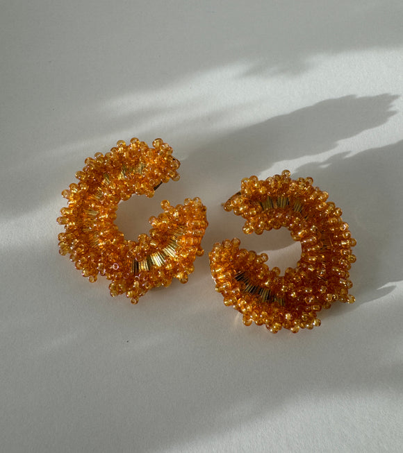 Maxi Luna Earrings - Gold