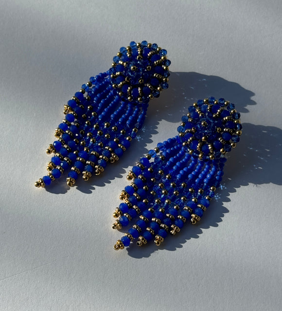 Bella Earrings - Royal Blue