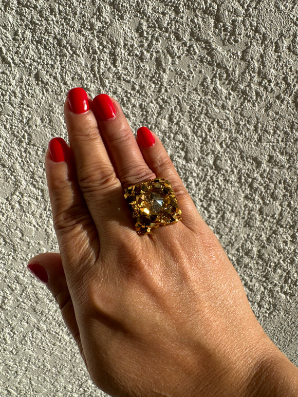 Square ring - Gold