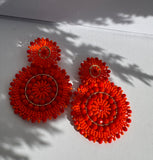 Mandalas Earrings - Orange