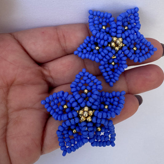 Dalia Earrings - Azure Blue