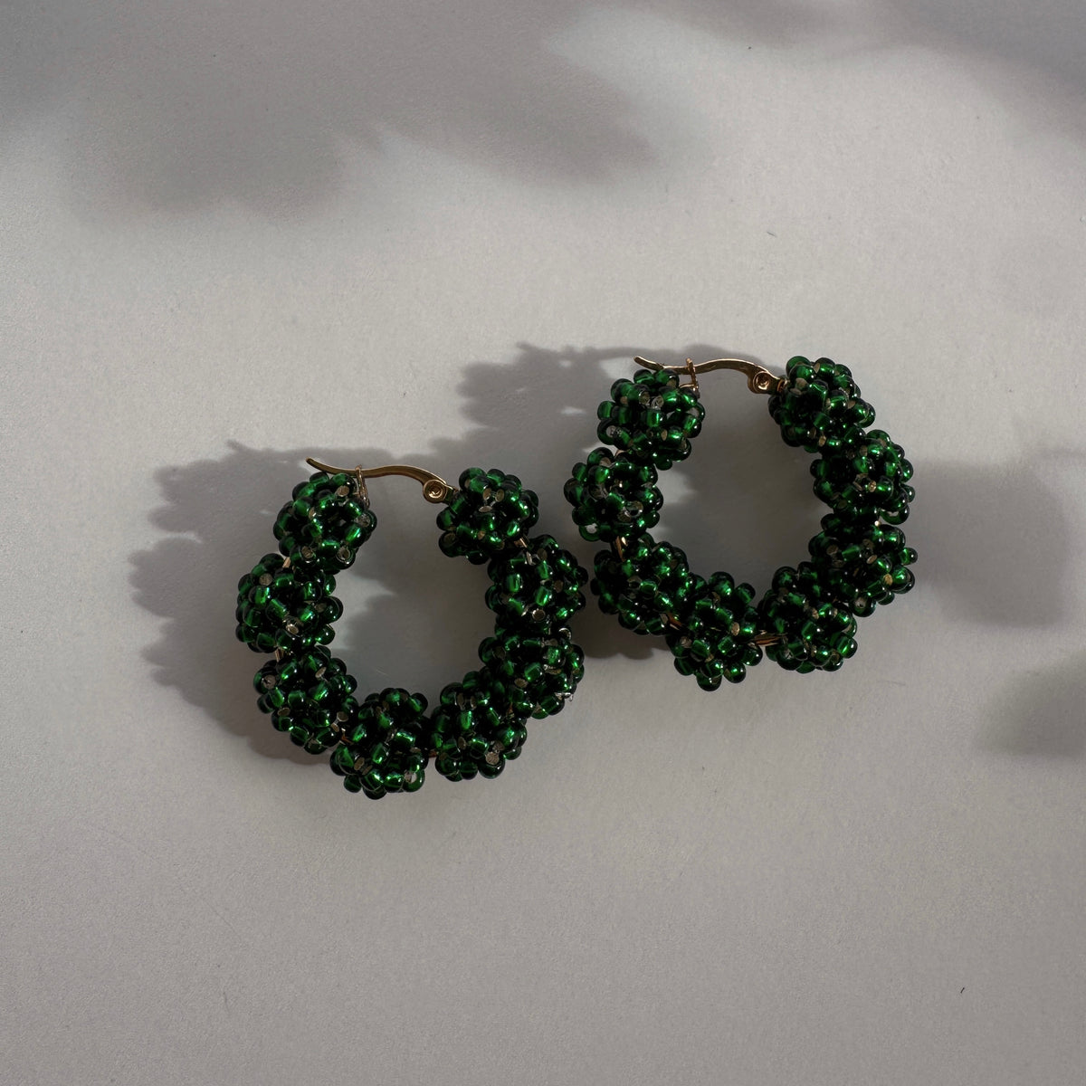 Adara Hoops - Green