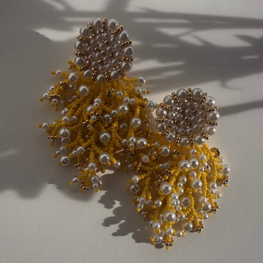 Elena Earrings - Yellow