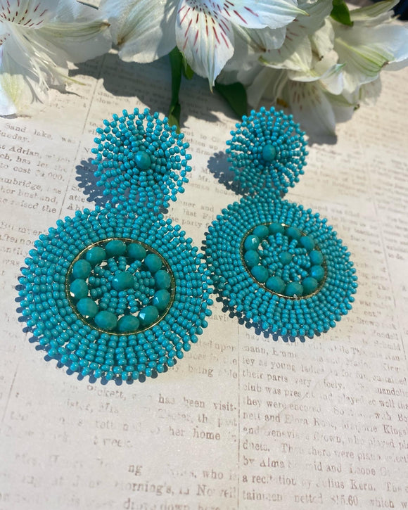 Mandalas Earrings - Turquoise