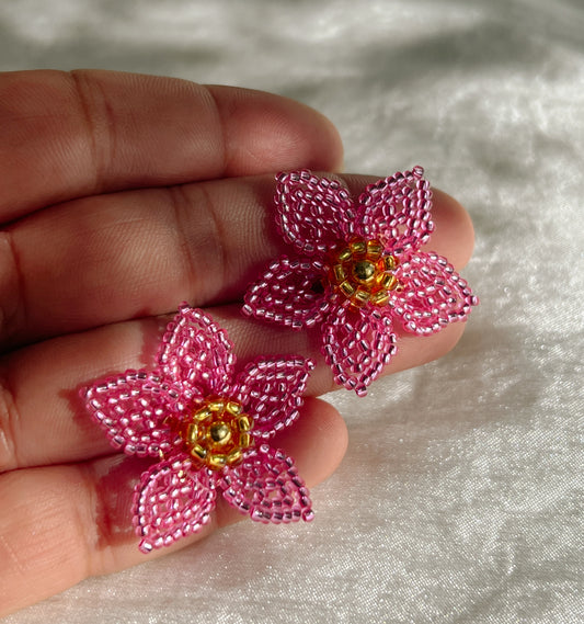 Mini Dalia Earrings - Pink