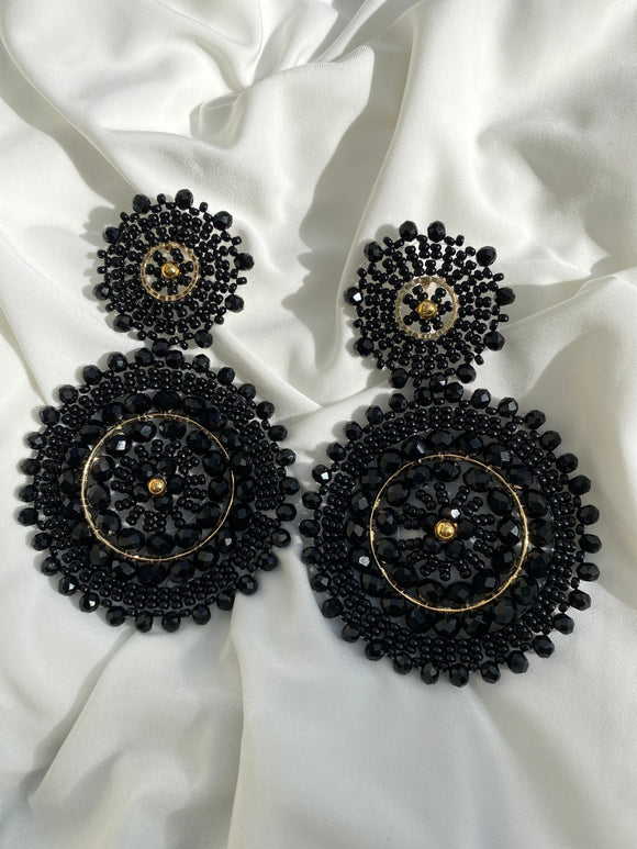 Mandalas Earrings - Black