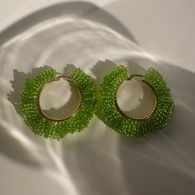 Catalina Earrings - Lime Green