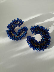 Maxi Luna Earrings - Royal Blue