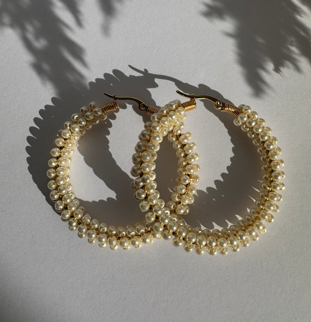 3-in-1 Earrings - Beige