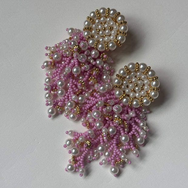 Elena Earrings - Pink