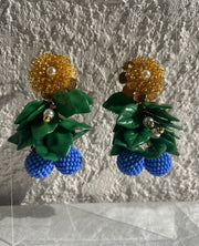 Blueberries Drop Earrings