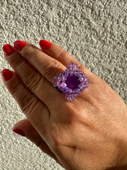 Square ring - Violet