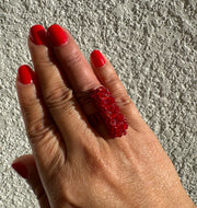 Rectangular ring - Red