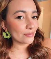 Maxi Luna Earrings - Green