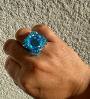 Square ring - Blue