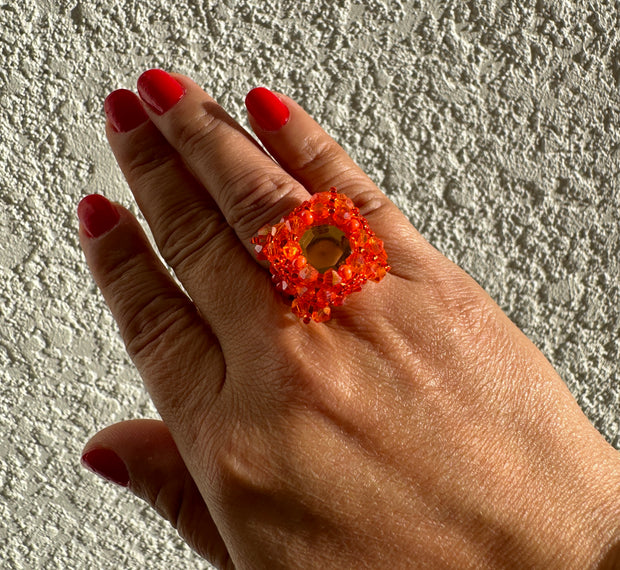 Square ring - Orange