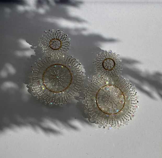 Mandalas Earrings - Clear