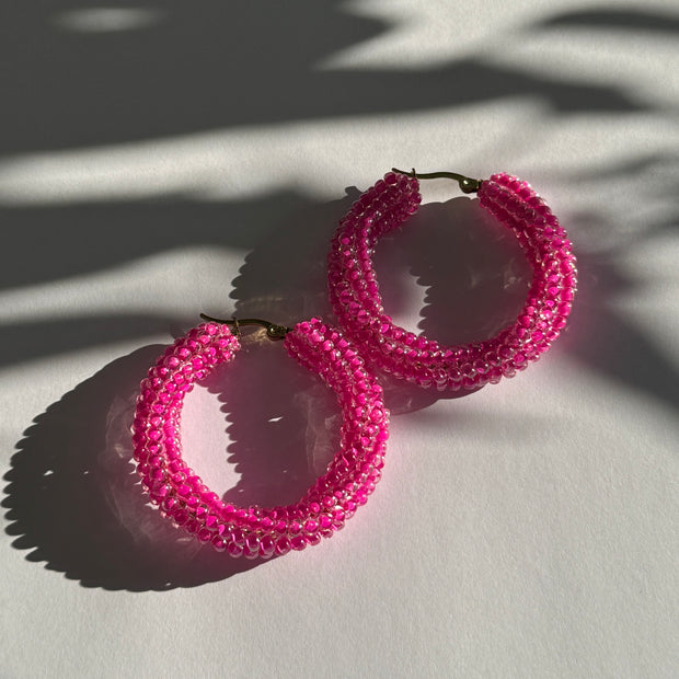 Mila Hoops - Pink