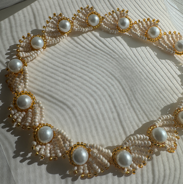 Pearl Conch Shell Choker