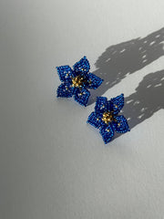 Mini Dalia Earrings - Royal Blue