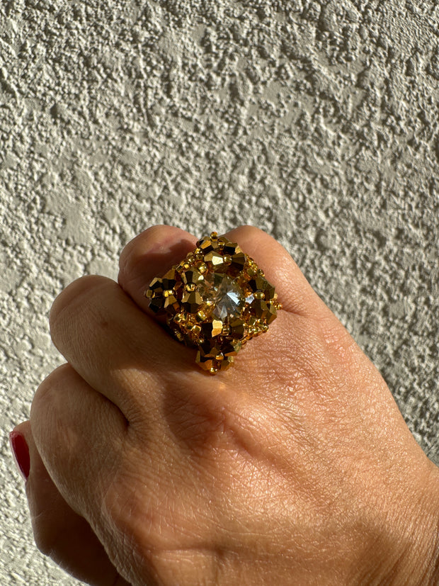 Square ring - Gold