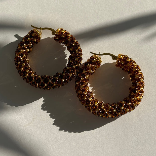 Alana Hoops - Brown