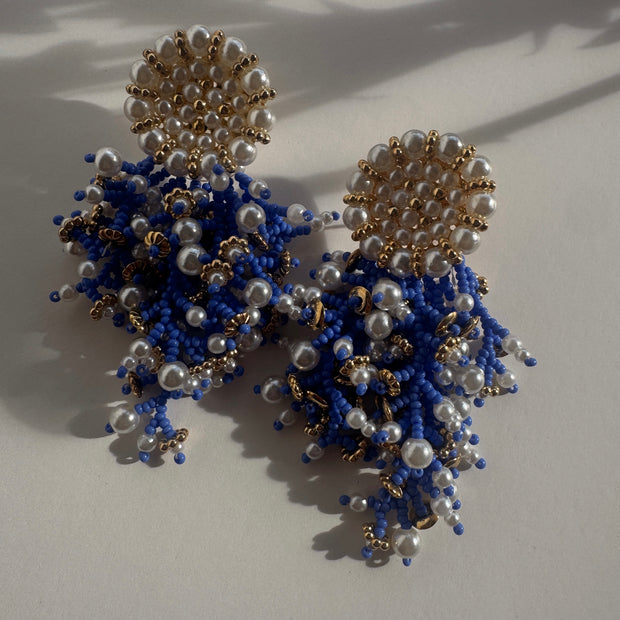 Elena Earrings - Blue