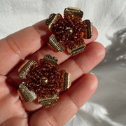 Danna Earrings - Brown