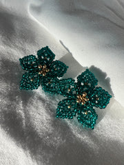 Dalia Earrings - Hunter Green