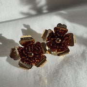 Danna Earrings - Brown