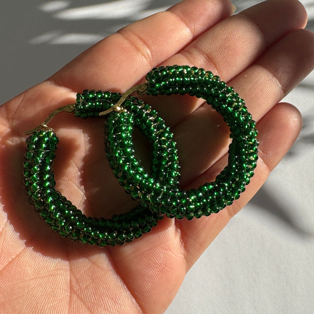 Mila Hoops - Emerald