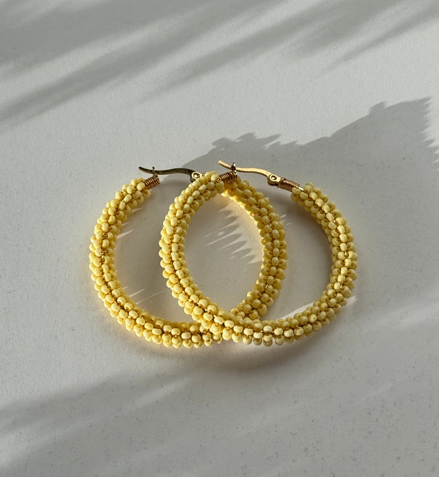 Colorful Hoops - Soft Yellow