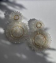 Mandalas Earrings - Clear