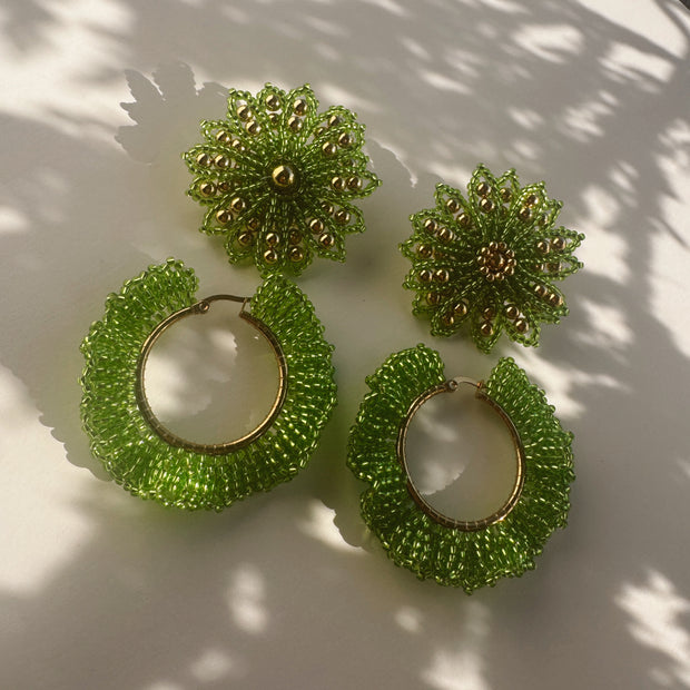 Catalina Earrings - Lime Green