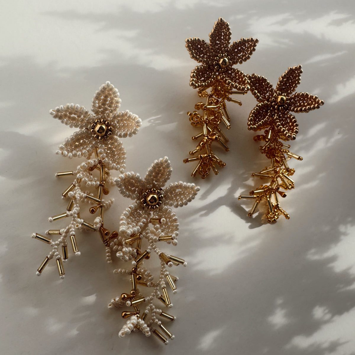 Amber Earrings - Gold