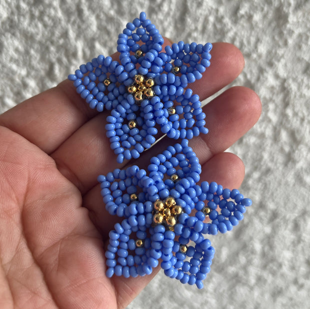 Dalia Earrings - Cornflower Blue