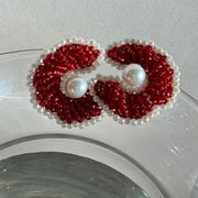 Coquina Earrings - Red