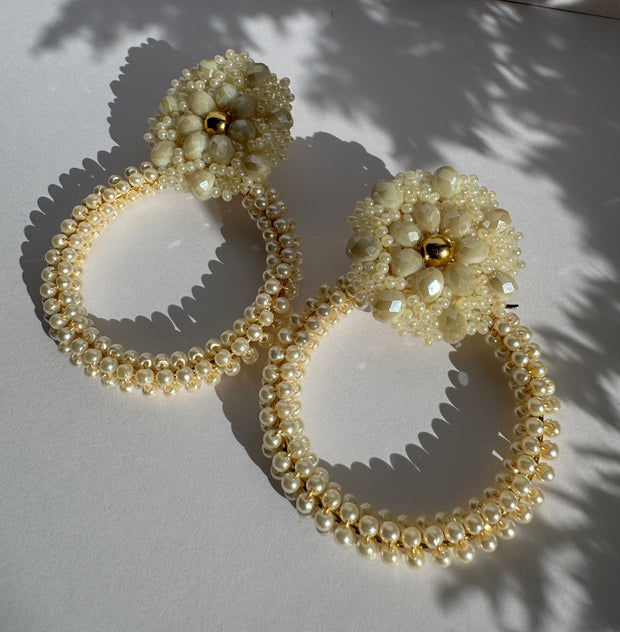 3-in-1 Earrings - Beige