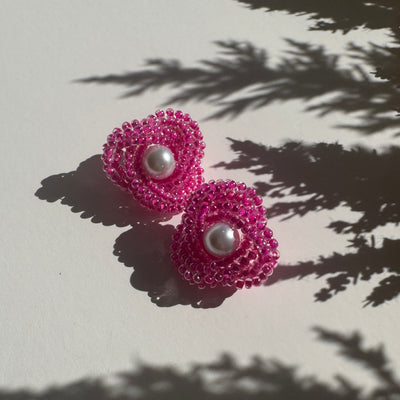 Knot earrings - Pink