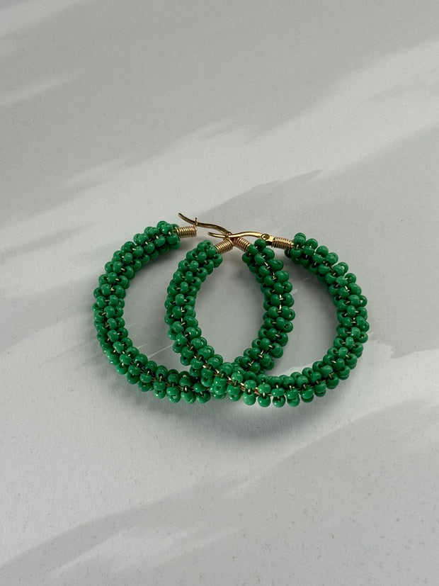 Colorful Hoops - Green Pine