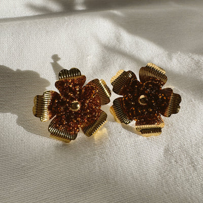 Danna Earrings - Brown