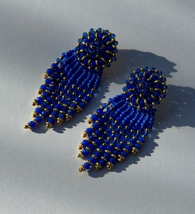 Bella Earrings - Royal Blue