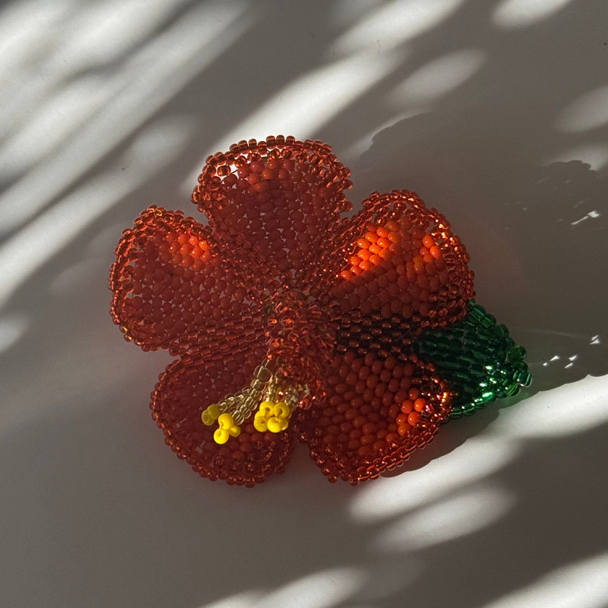 Hibiscus flower necklace