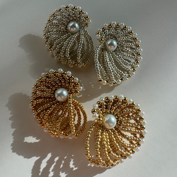 Caracola Earrings - Gold