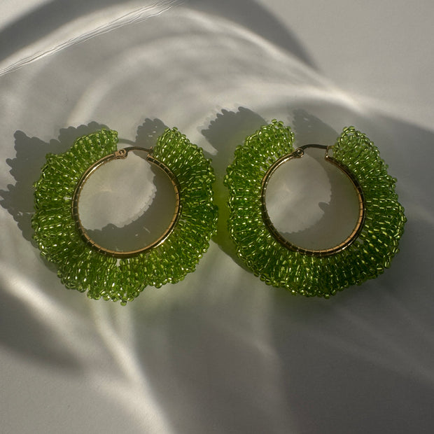Catalina Hoops - Lime
