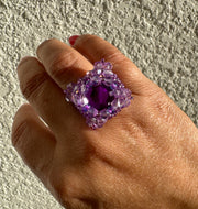 Square ring - Violet