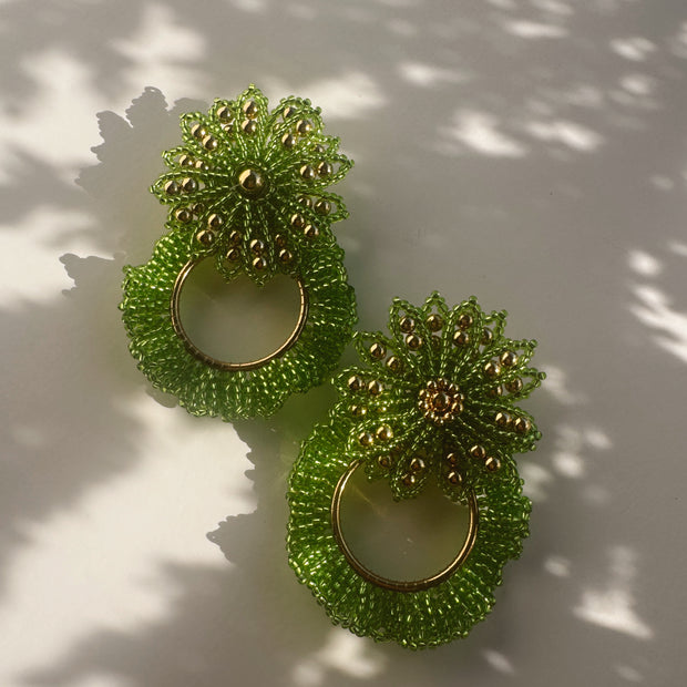 Catalina Earrings - Lime Green