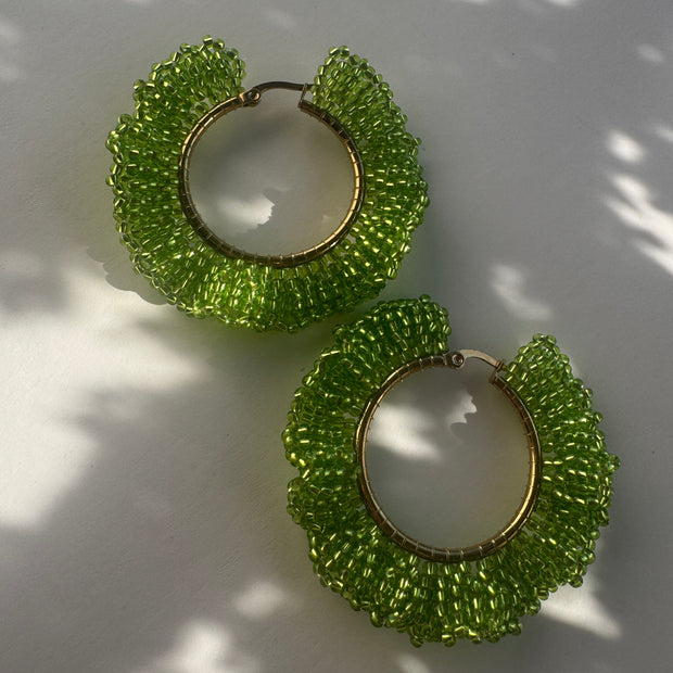 Catalina Hoops - Lime